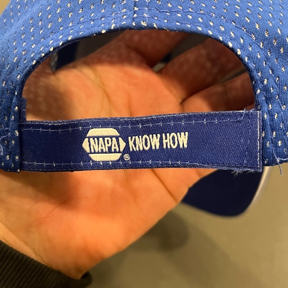 NAPA Racing Blue Men's Performance Mesh Back Cap - Picture 4 of 4